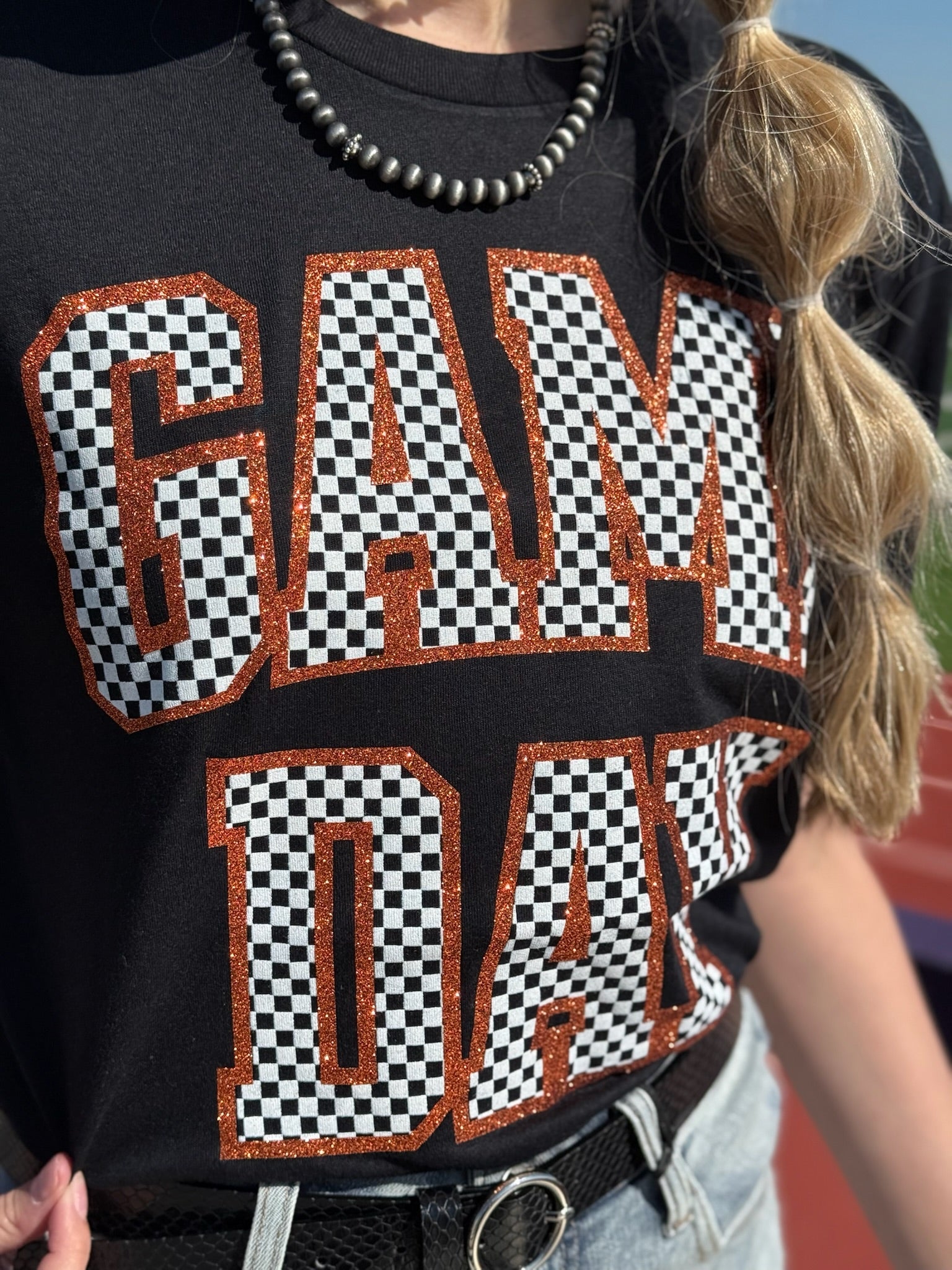 Sync Logic - Checkered Game Day Custom Tee